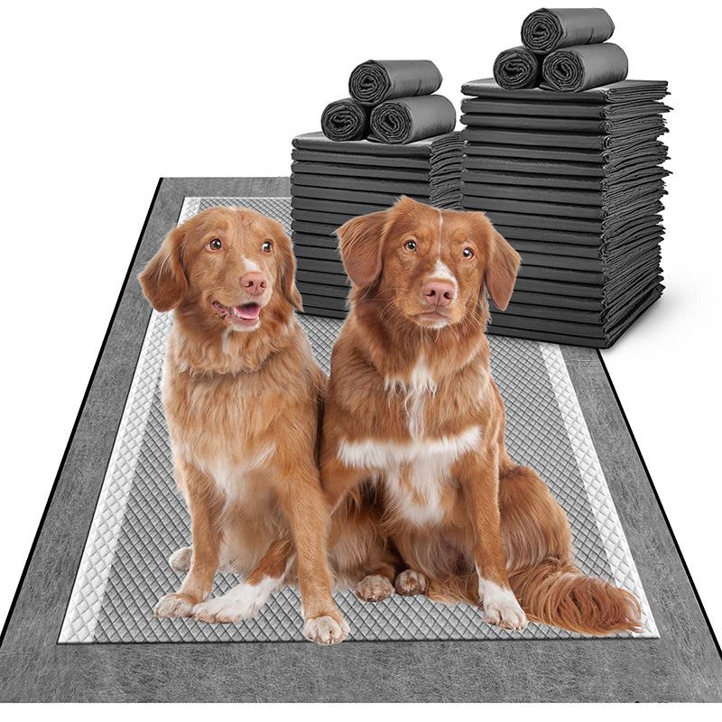 Charcoal Pee Pads For Dogs,Dog Pee Pads 6-Layer Leak-Proof & Quick Dry Dog Training Pads